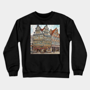 Bremen city drawing Crewneck Sweatshirt